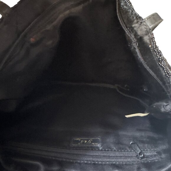 Y&S Handcrafted Beaded Landscape Purse With Shoulder Straps - Picture 6 of 7